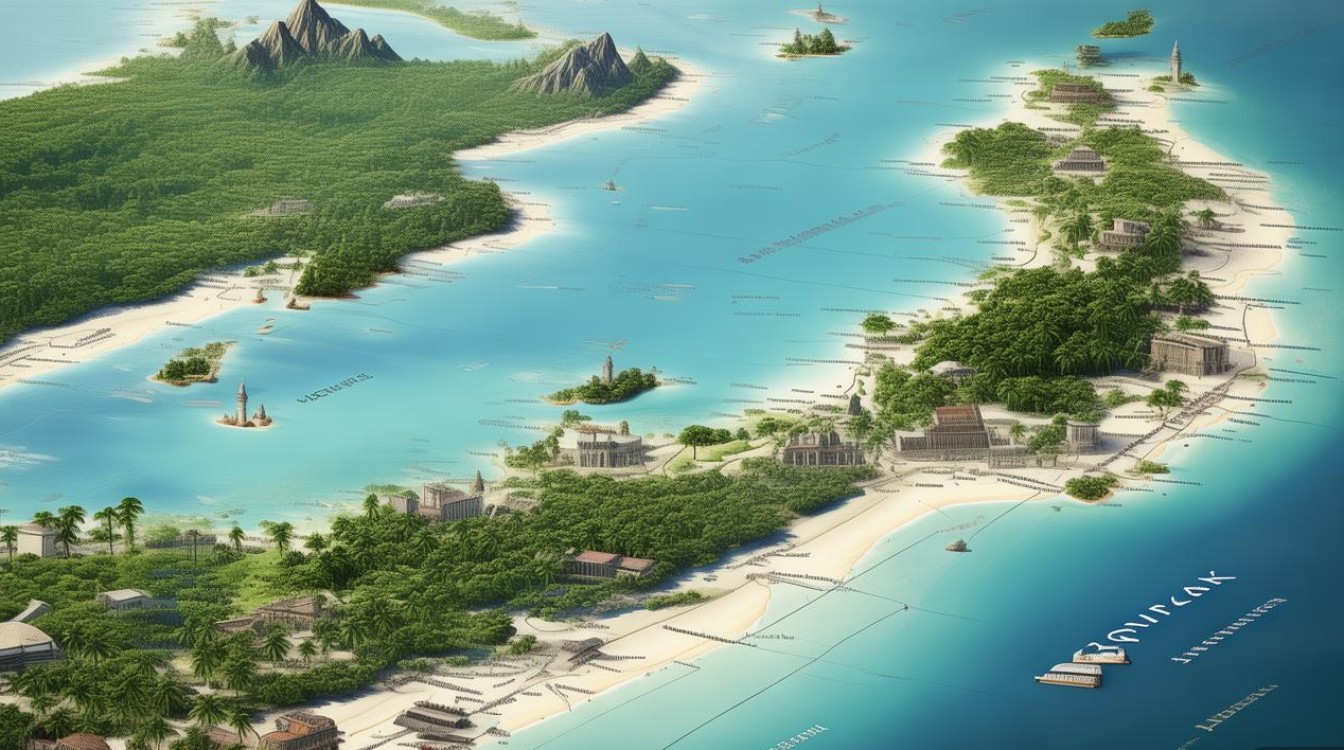 海南景点分布图