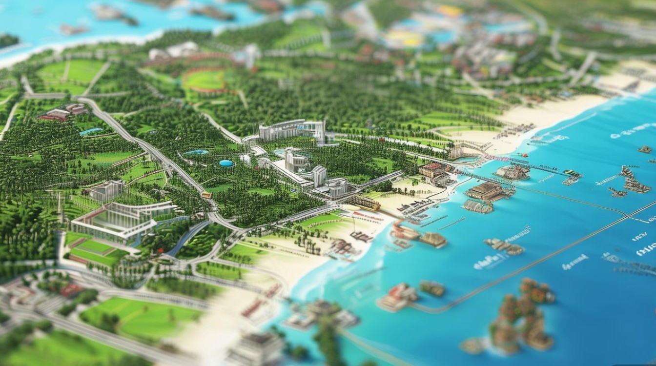 三亚景点分布图