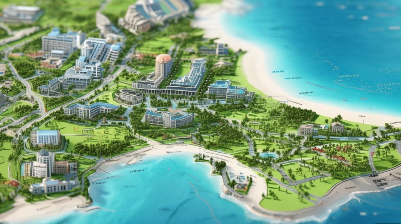 三亚景点分布图