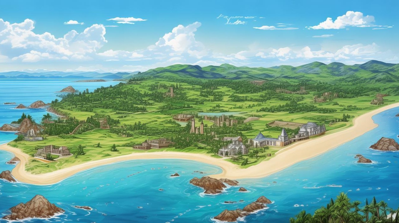 养马岛景点分布图 养马岛景点分布图