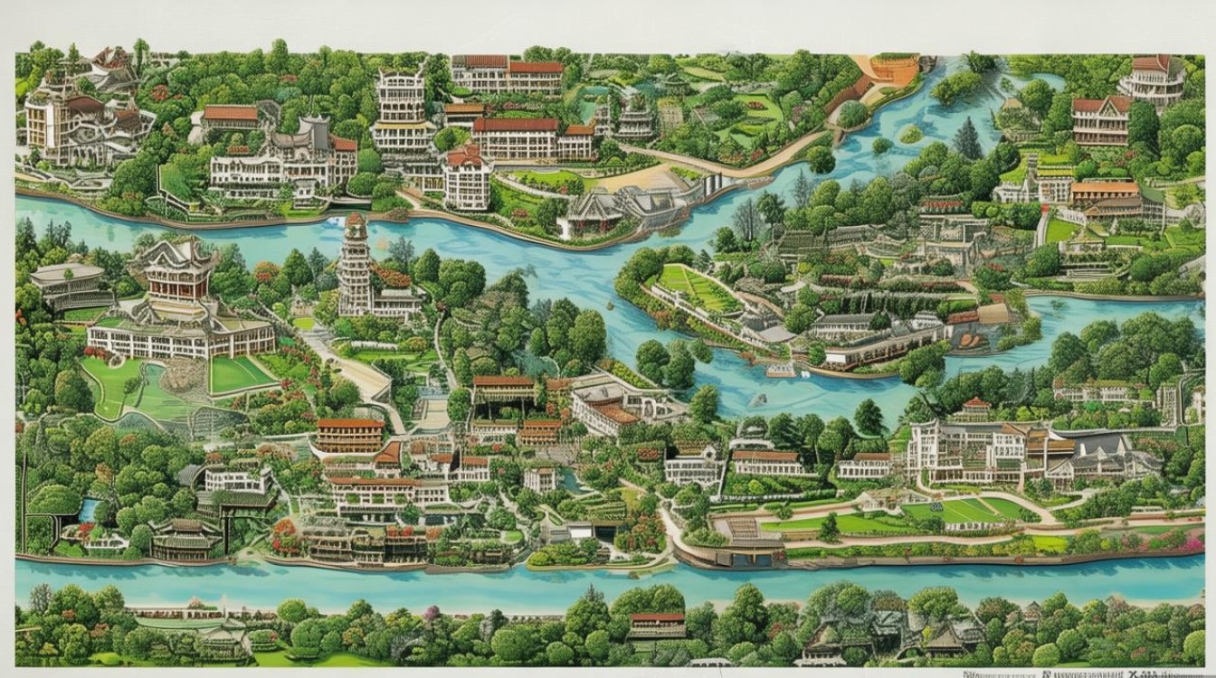 苏州主要景点分布图 苏州主要景点分布图