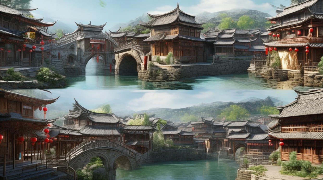 中渡古镇八大景点