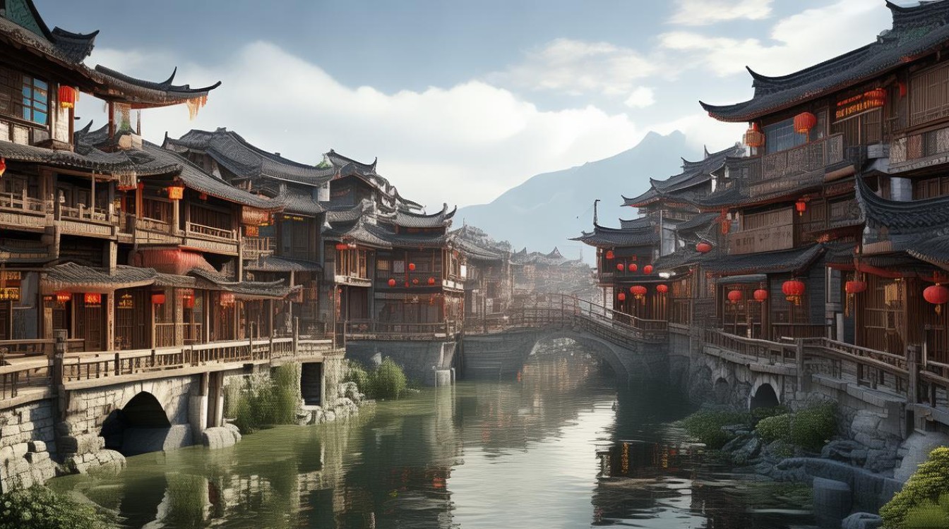 中渡古镇八大景点