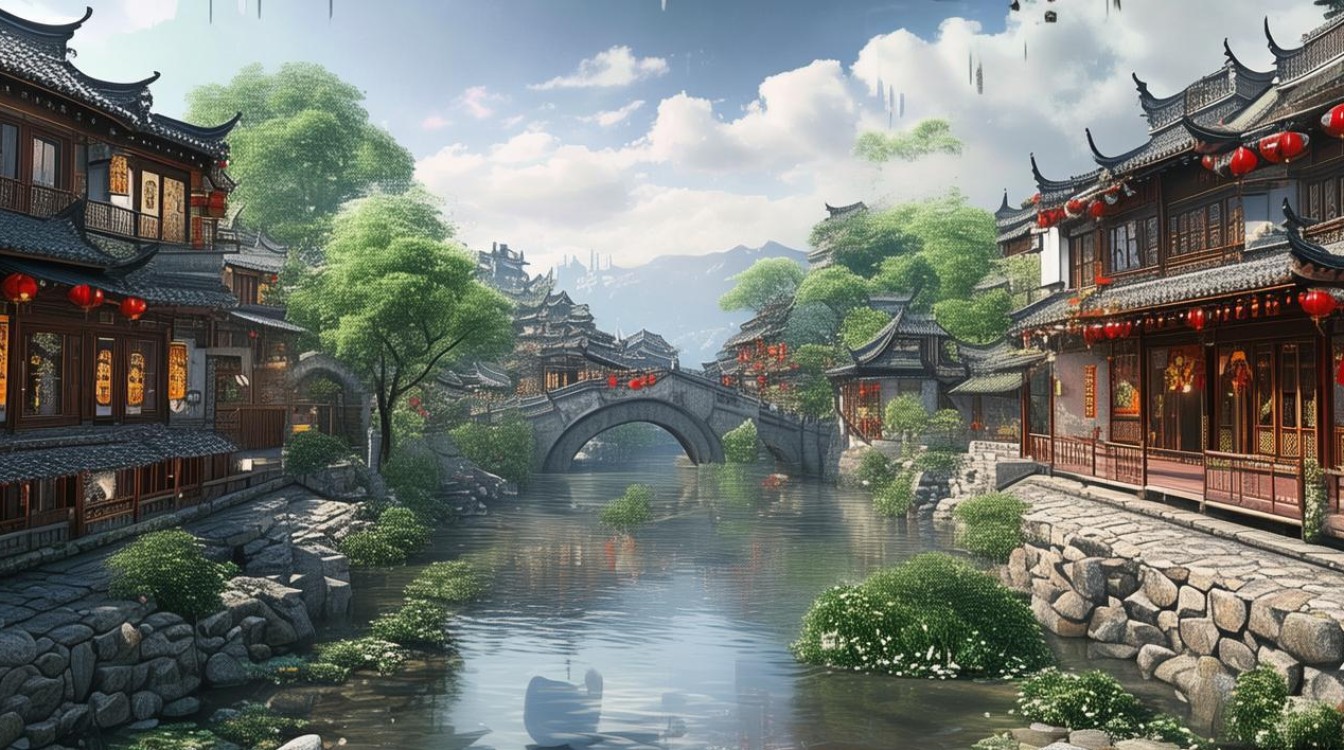 中渡古镇八大景点