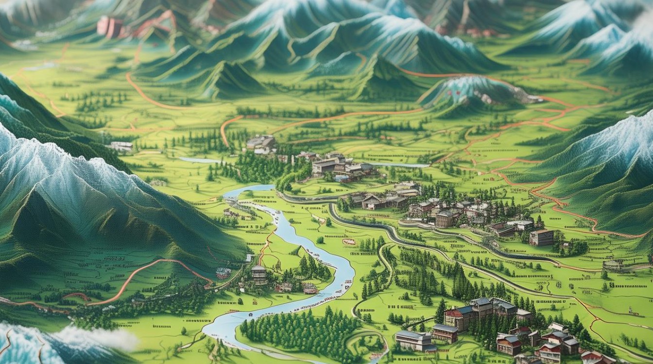 川西景点分布图