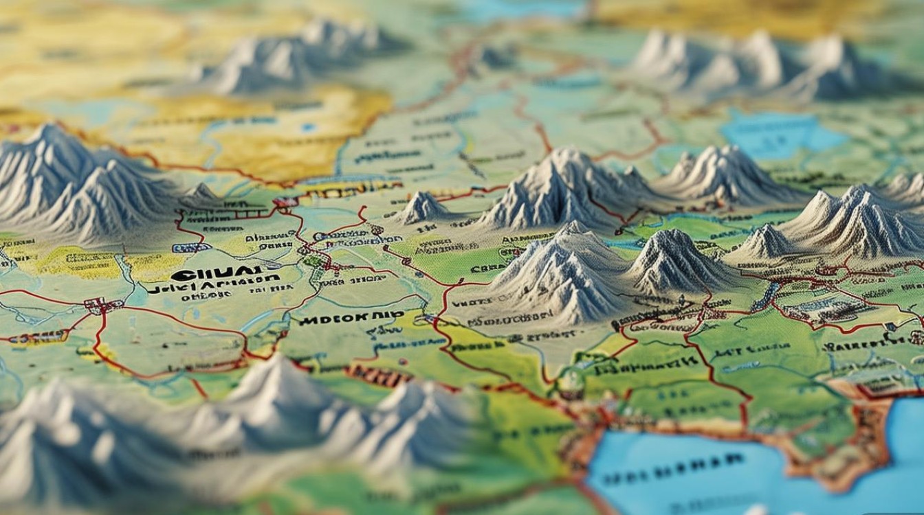 四川景点分布地图