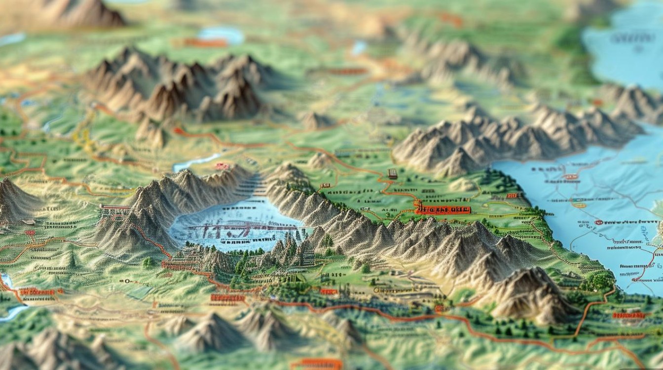 四川景点分布地图