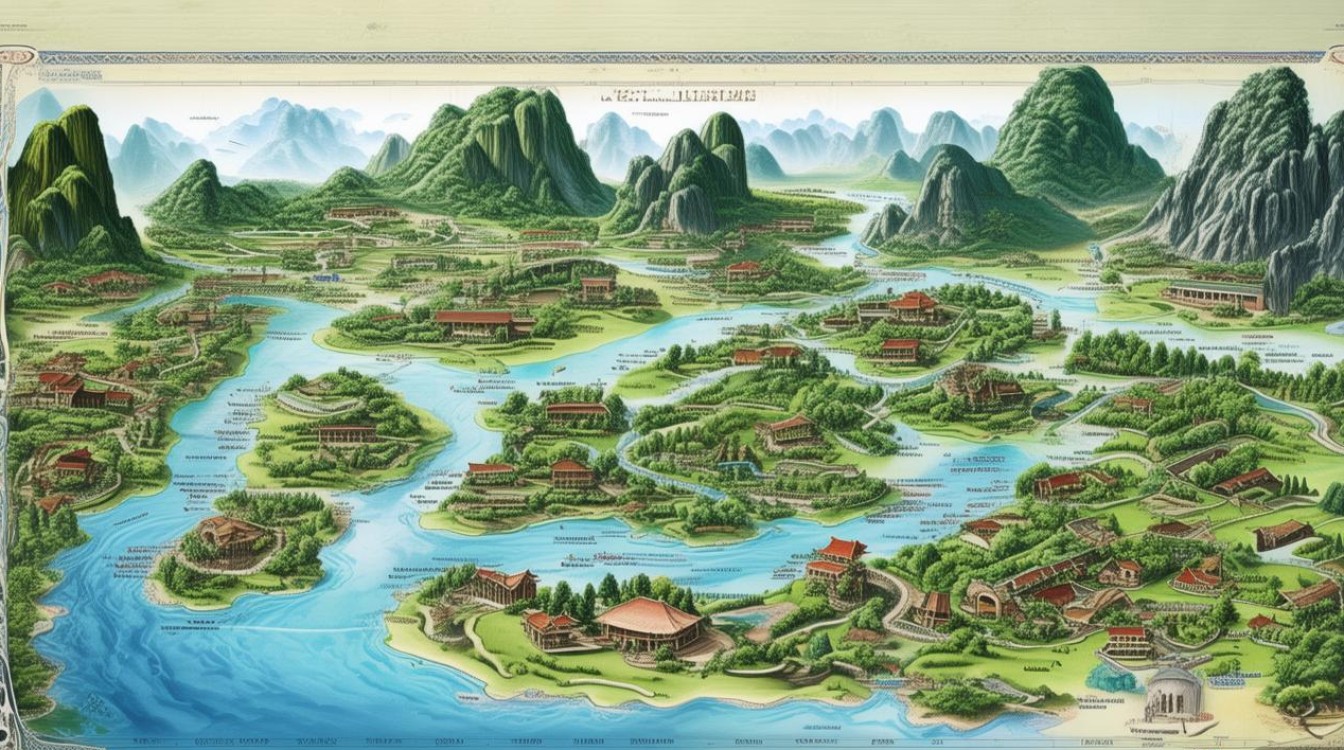 桂林景点分布图