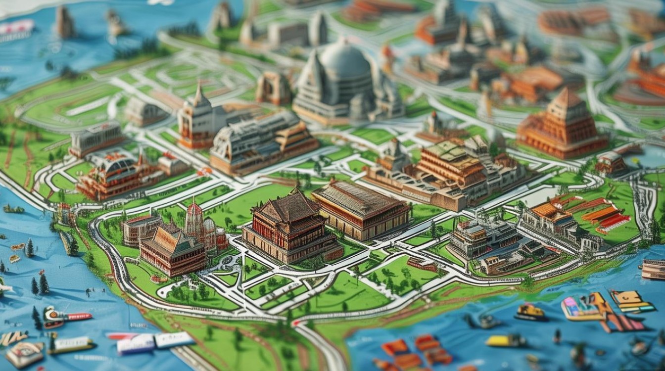 西安景点分布地图