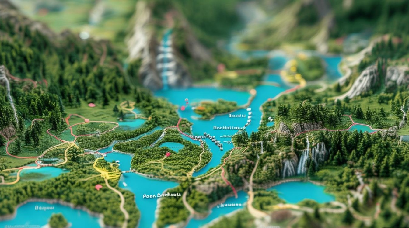 九寨沟路线图景点 九寨沟路线图景点