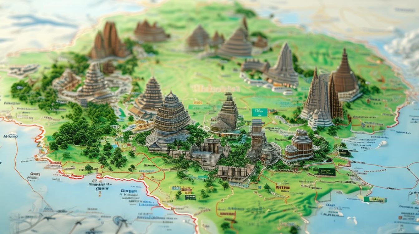 四川景点地图分布图