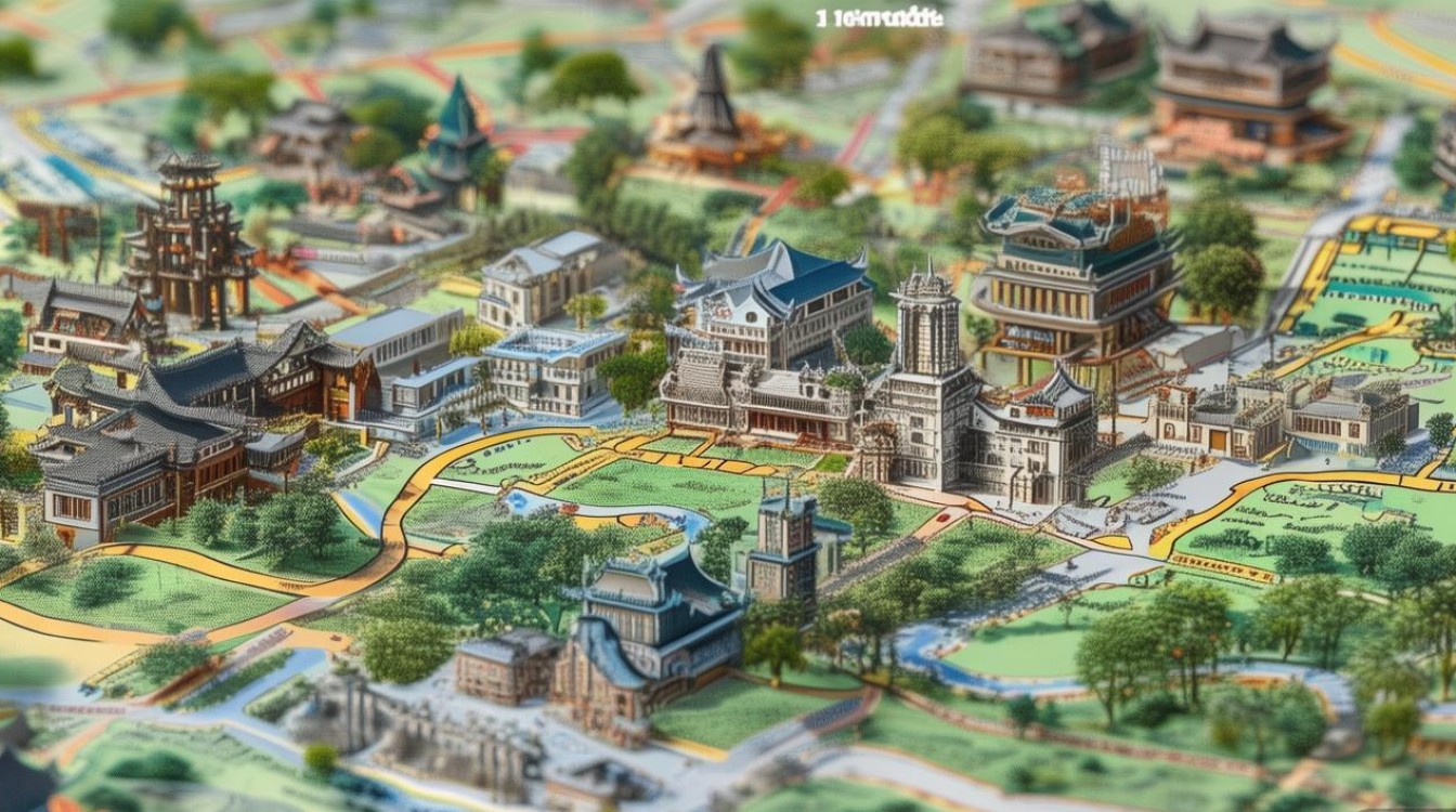 成都旅游景点分布图