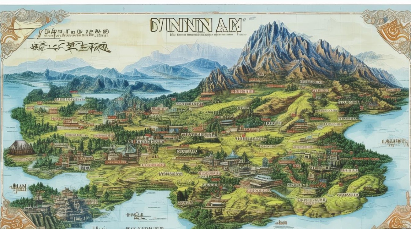 云南旅游景点地图