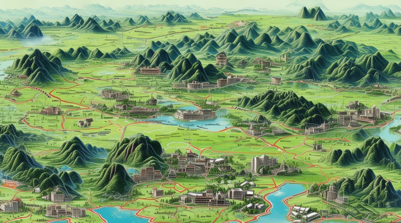 贵州旅游景点分布图